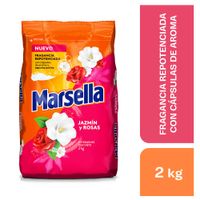 Detergente en Polvo Marsella Jazmín y Rosas 2kg