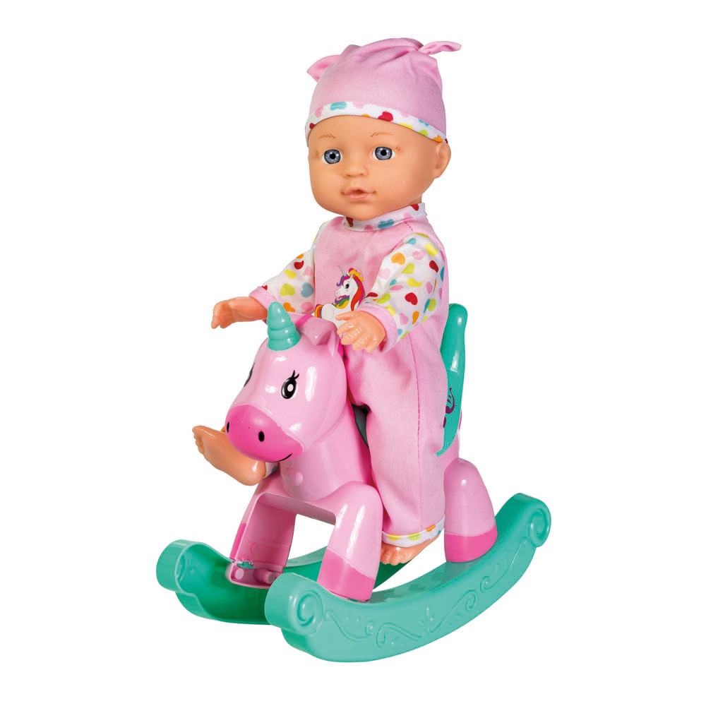 Muñeca con Balancín Le Bebe Unicornio