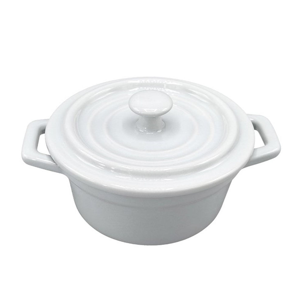 Ramekin con Tapa Krea Color Liso Oporto