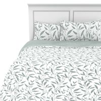 Funda Plumón Krea Estampada King Plaza Microfibra Botánico