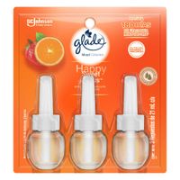 Tripack Ambientador Líquido Glade Mood Collection Happy Sweet Citrus Repuesto 21ml