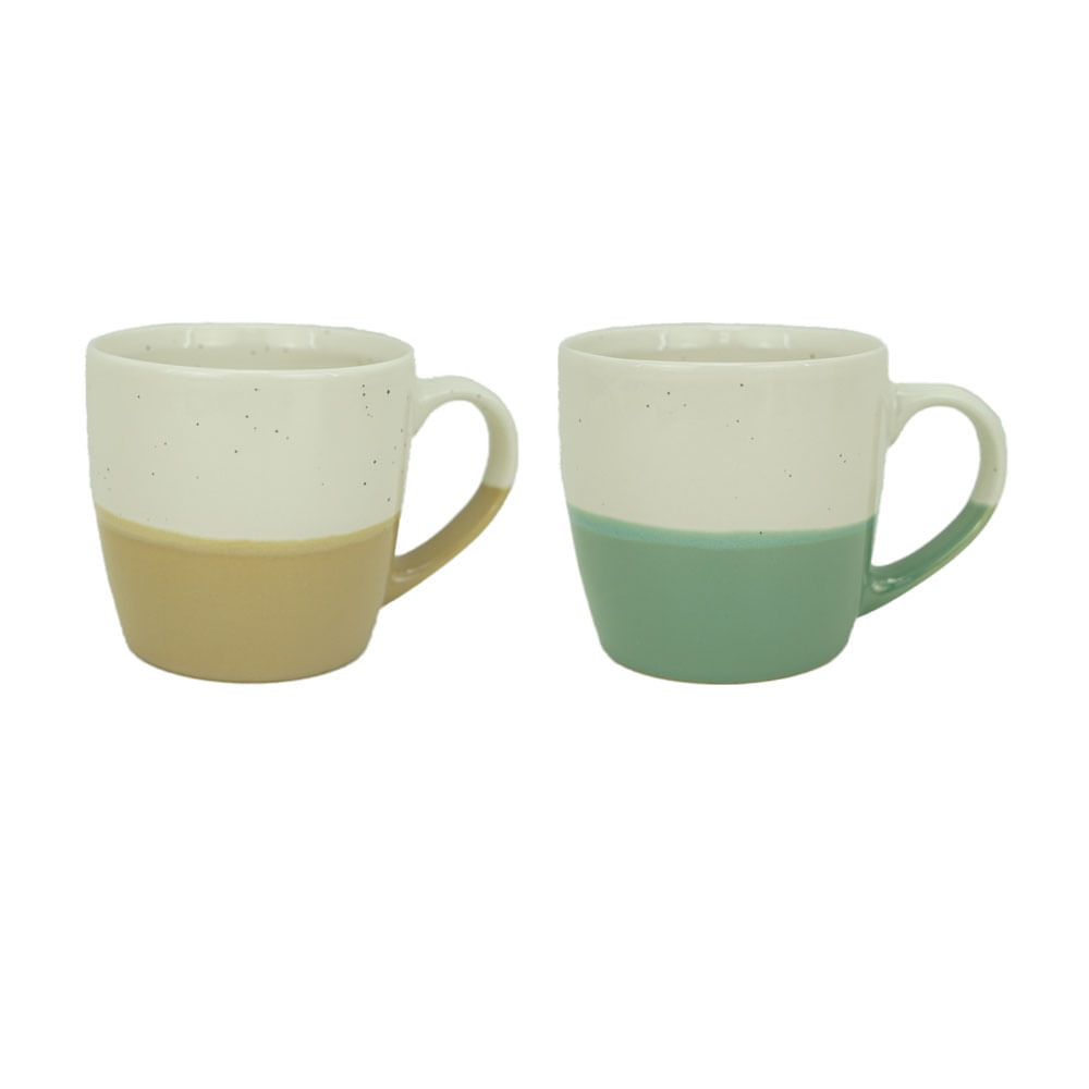 Taza Krea 2 Tonos Emboss Reactive Glaze 330ml Surtido