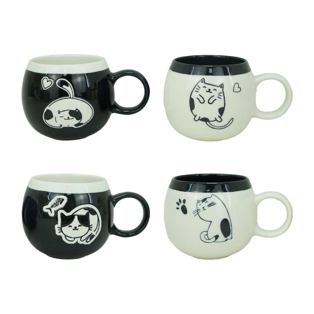 Taza Krea Happy Cats 325ml Surtido
