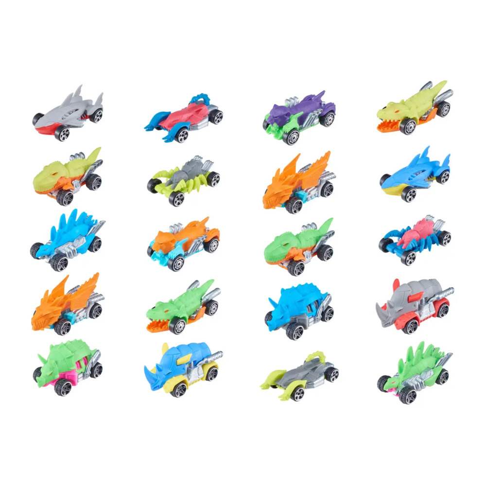 Pack x5 Machine Auto Metal Teamsterz Beast Surtido