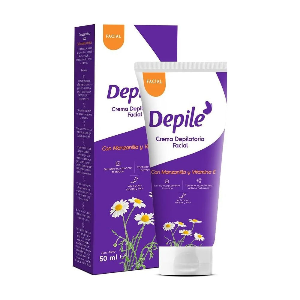 Crema Depilatoria Facial Depilé Manzanilla 50ml