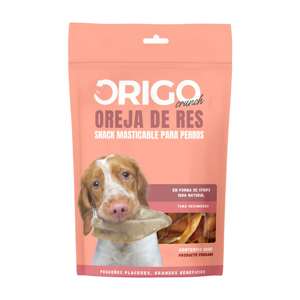 Origo Crunch Oreja de Res 80gr
