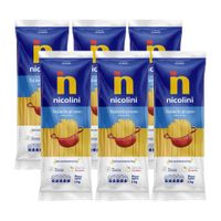 Sixpack Fideo Tallarín Nicolini 1kg