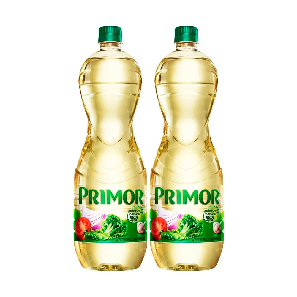 Twopack Aceite Vegetal Primor Clásico 900ml