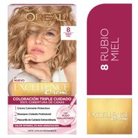 Tinte para Cabello 8 Rubio Miel Creme Caja 162.5 ml