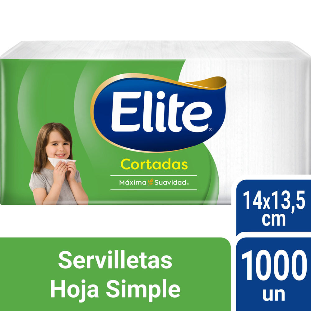Servilletas Simples Elite Cortadas 1000un