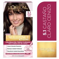 Tinte para Cabello 5.1 Castaño Claro Cenizo Creme Caja 162.5 ml