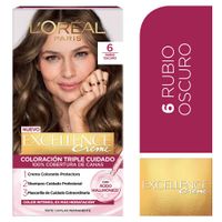 Tinte para Cabello 6 Rubio Oscuro Creme Caja 162.5 ml