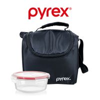 Lonchera Porta Clasic Negro Refectario 600ml Pyrex