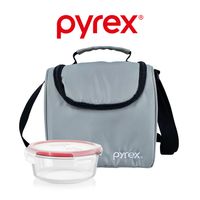 Lonchera Porta Clasic Gris con Refectario 600ml Pyrex