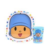 Set Plato Scool Forma con Vaso Pocoyo