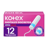 Tampones Digitales Kotex Súper 12un