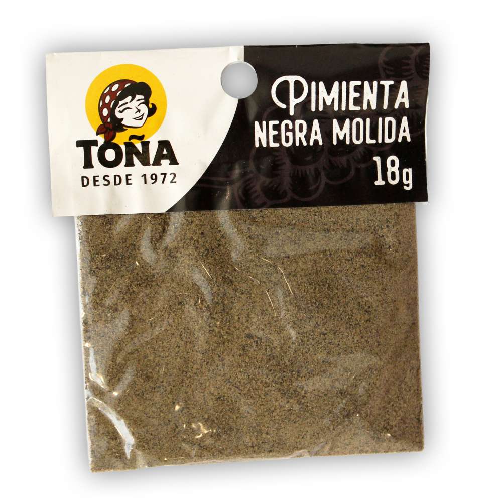 Pimienta Negra Molida Toña 18g