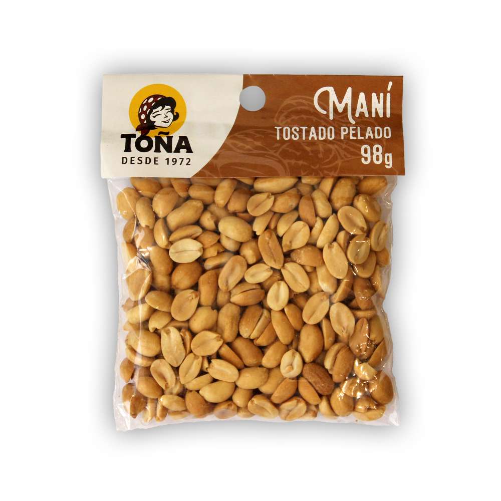 Maní Tostado y Pelado Toña 98g