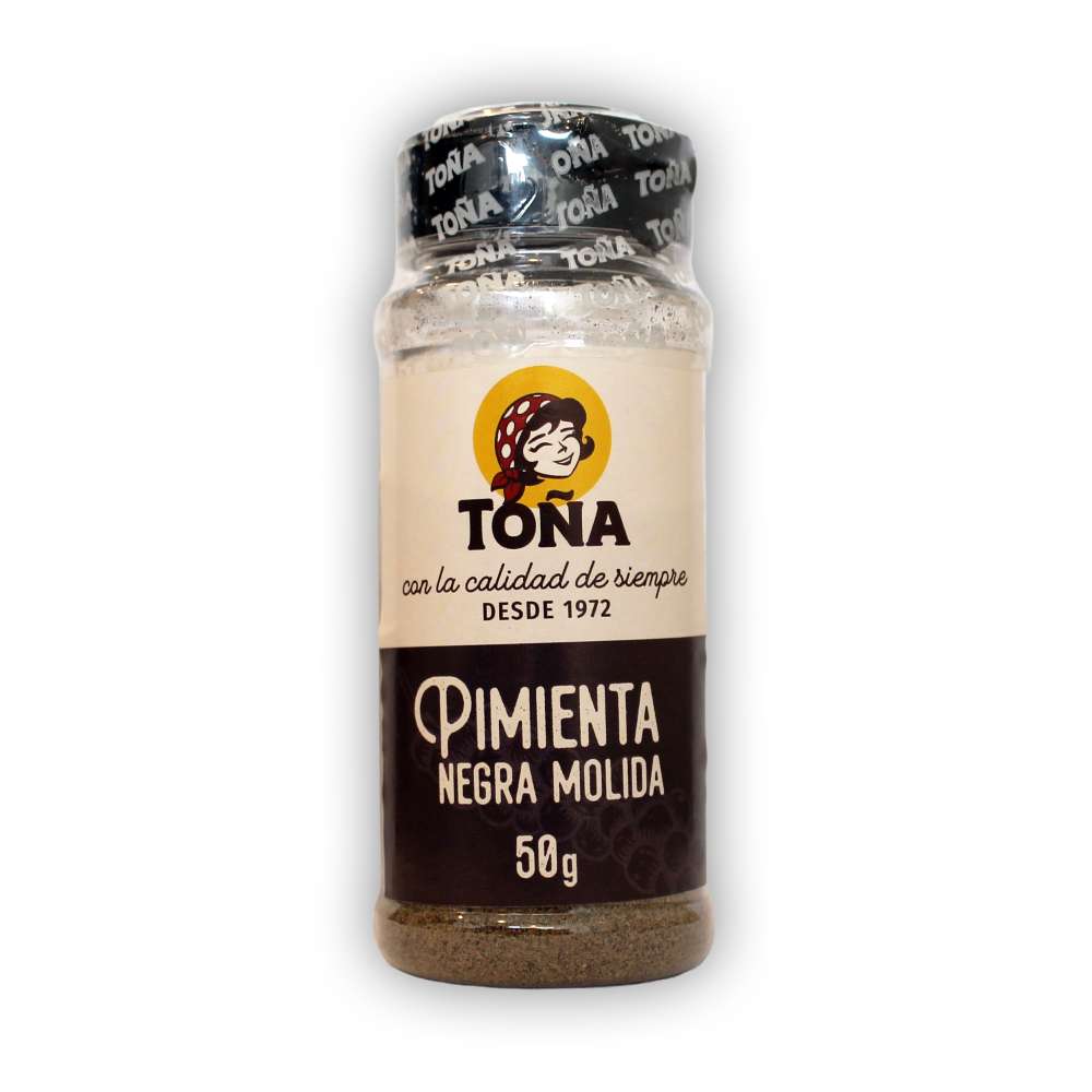 Pimienta Negra Molida Toña 50g