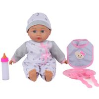 Muñeca con Comedero en Caja con Ventana 31.5x10x33cm