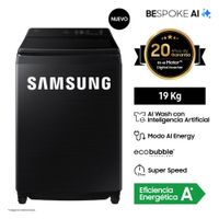 Lavadora Samsung AI Wash EcoBubble 19kg Negra