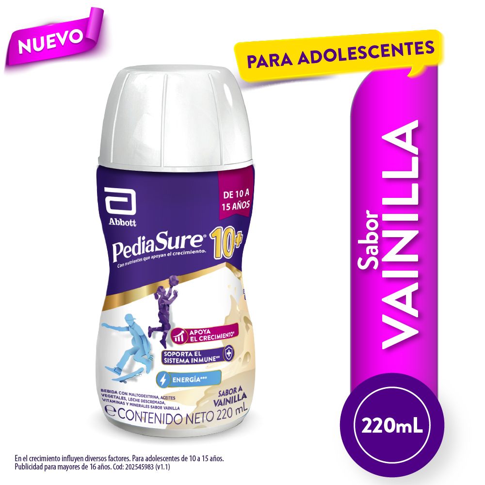 Bebida Nutricional Pediasure 10+ Vainilla 220ml