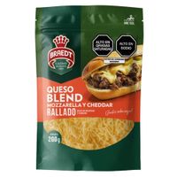 Mix de Queso Mozzarella y Cheddar Braedt Rallado 200g