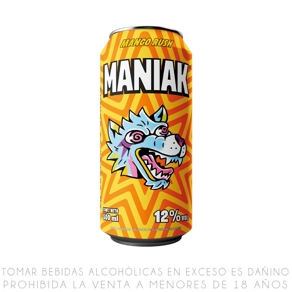 Bebida Ready to Drink Maniak Mango Rush Lata 500ml