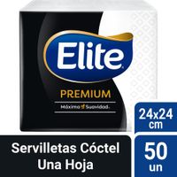 Servilletas Elite Premium Cóctel 50un