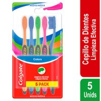Cepillo de Dientes Colgate Colors 5un