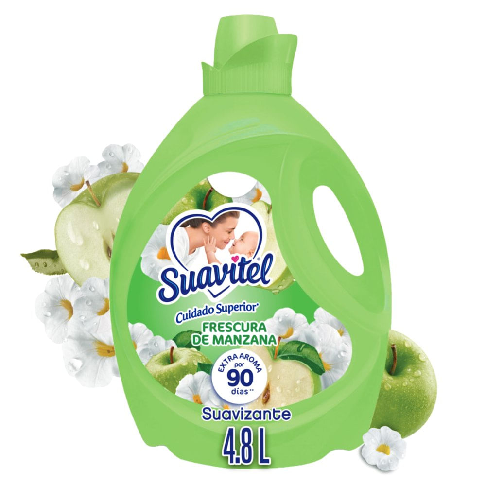 Suavizante de Telas Suavitel Cuidado Superior Apple Freshness 4.8L