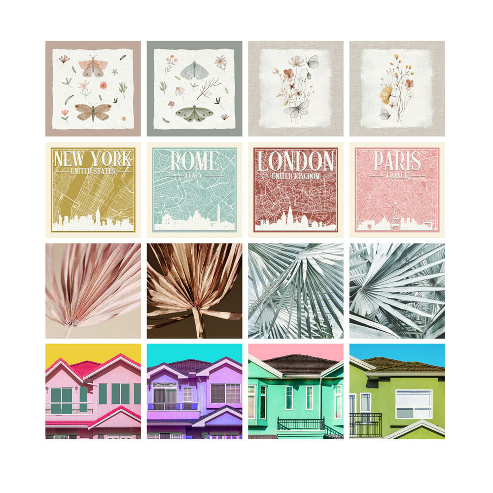 Canvas Krea 20x20cm Mundos