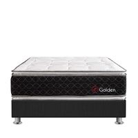 Conjunto Box Tarima 2 Plazas Forli Beauty Dream Golden + 2 Almohadas