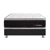 Cama Americana King Forli Beauty Dream Golden + 2 Almohada + Protector