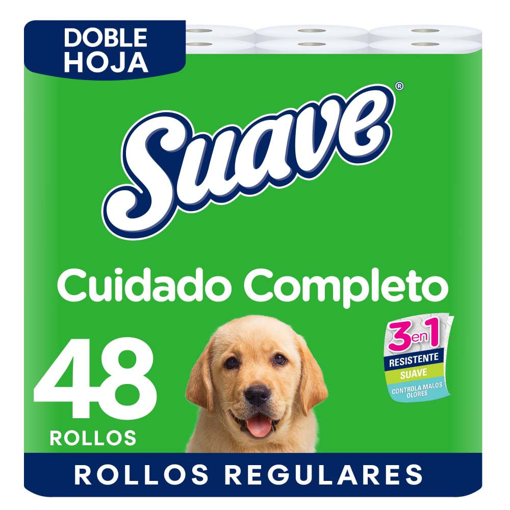 Papel Higiénico Doble Hoja Suave Cuidado Completo 48un