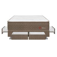 Forli Conjunto Box Tarima Sirius Pocket 2 Plazas + 2 Almohadas + Protector