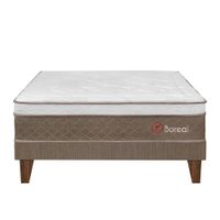 Forli Cama Europea Boreal Pocket SS Queen + 2 Almohadas + Protector