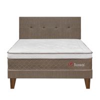 Forli Dormitorio Europeo Boreal Pocket SS Queen + 2 Almohadas + Protector