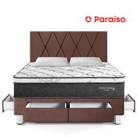 Dormitorio Paraíso con Cajones Pocket Star Chocolate Queen