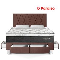 Dormitorio Paraíso con Cajones Pocket Star Chocolate King