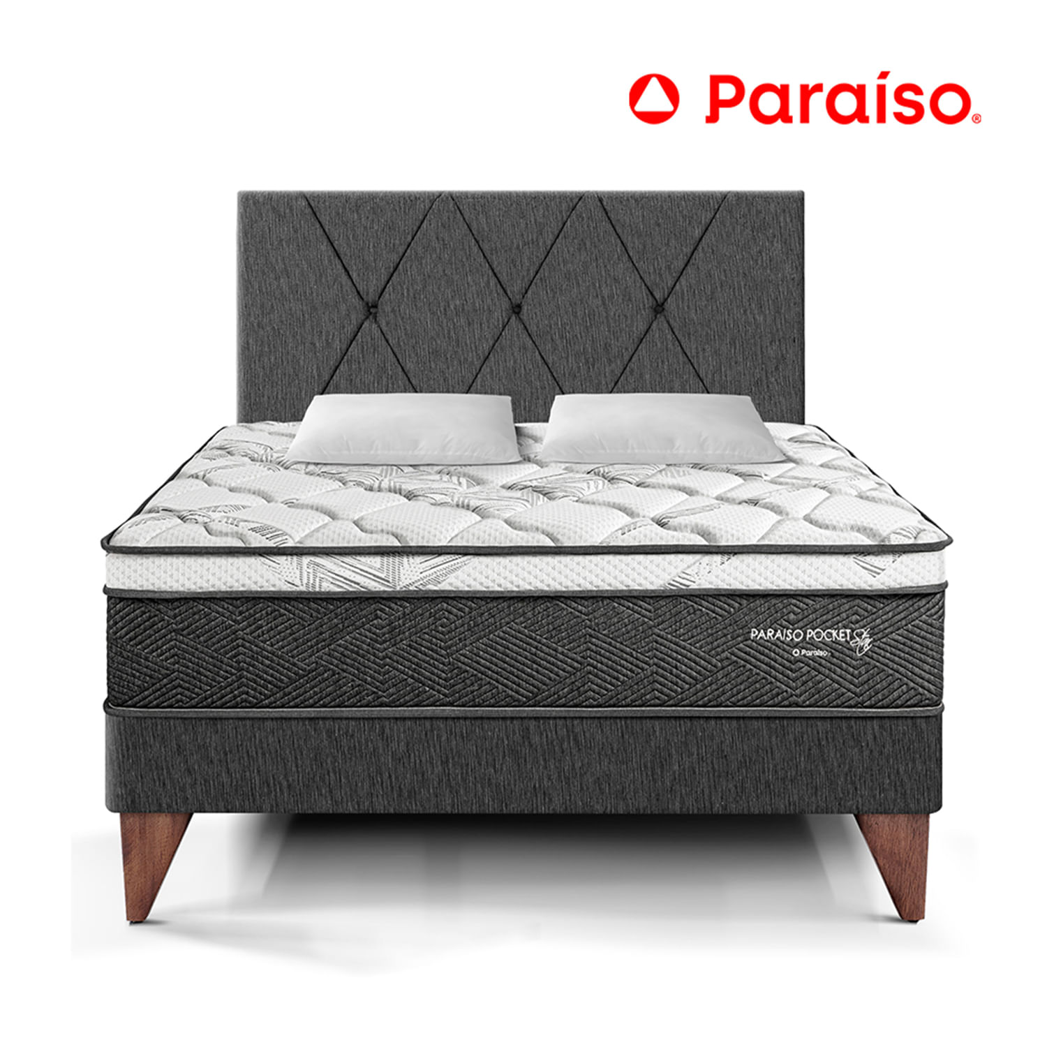 Dormitorio Paraíso Pocket Star Charcoal 2 Plazas