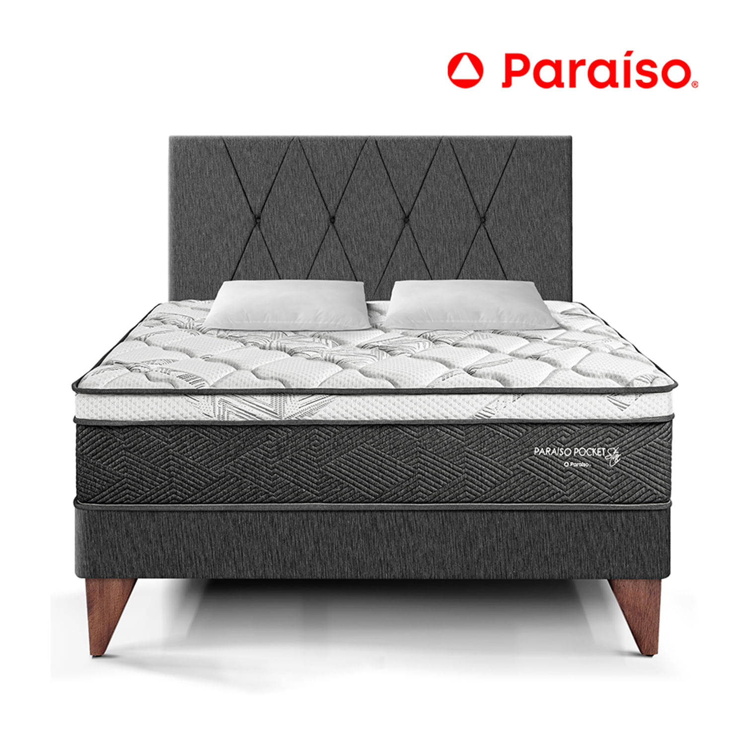 Dormitorio Paraíso Pocket Star Charcoal Queen