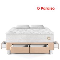 Cama con Cajones Pocket Max Queen Champagne