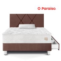 Dormitorio Cajones Pocket Max 1.5 Plazas Chocolate