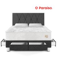 Dormitorio con Cajones Pocket Max Queen Charcoal