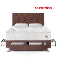 Dormitorio con Cajones Pocket Max Queen Chocolate