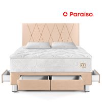 Dormitorio con Cajones Pocket Max King Champagne