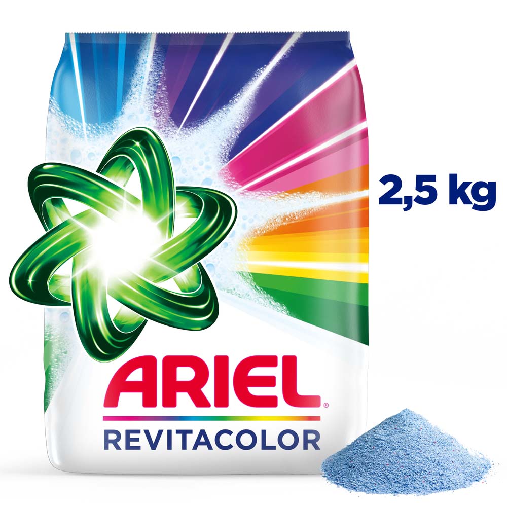 Detergente en Polvo Ariel Revitacolor 2.5kg