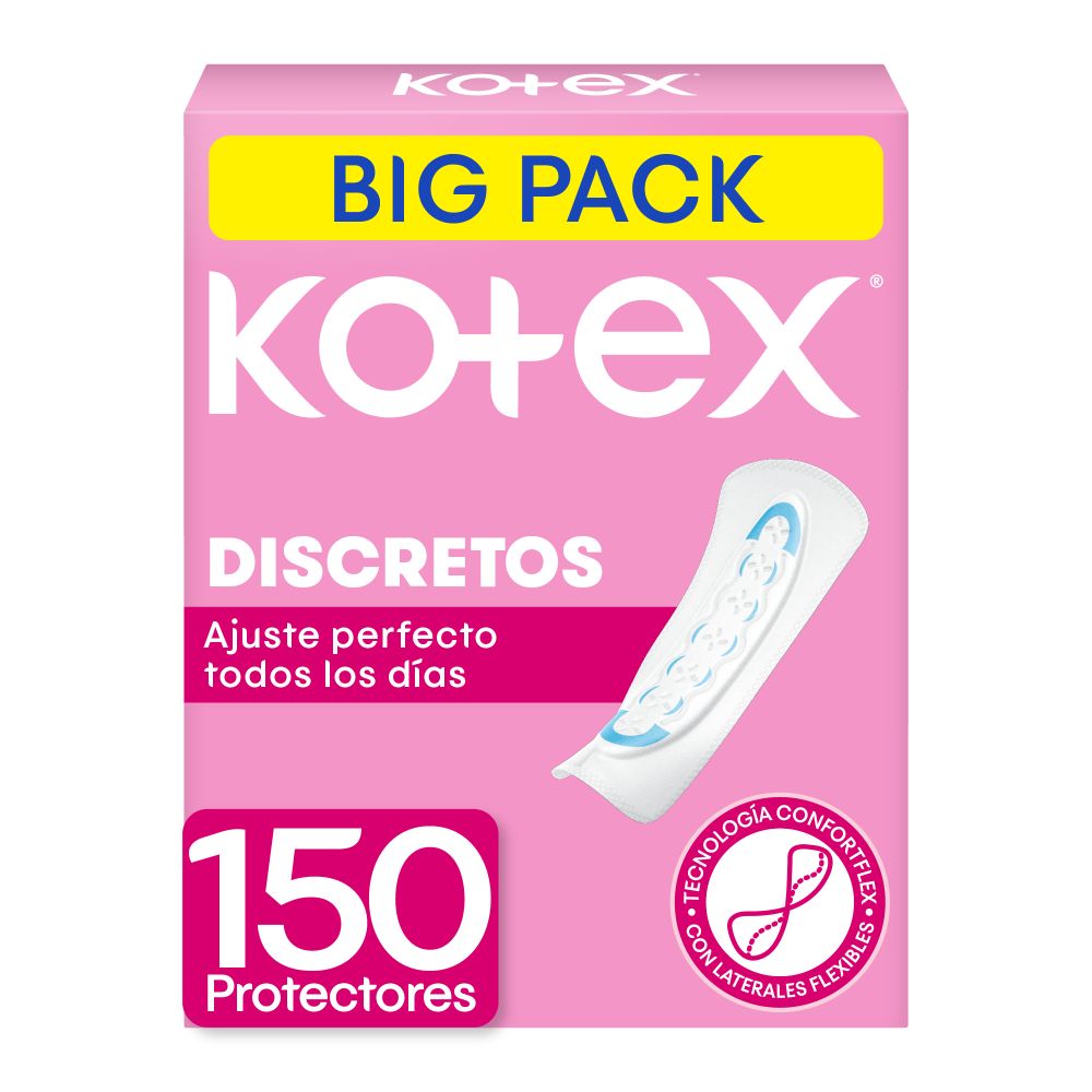 Protectores Diarios Kotex Discretos 150un