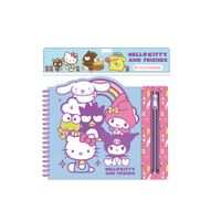 Set para Colorear Anil Hello Kitty + Plumon x6